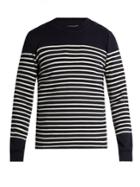 Café Du Cycliste Genevieve Striped Wool-blend Sweater