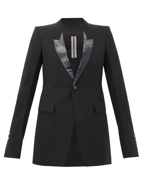 Matchesfashion.com Rick Owens Drkshdw - Lam-lapel Single-breasted Jacket - Womens - Black