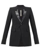 Matchesfashion.com Rick Owens Drkshdw - Lam-lapel Single-breasted Jacket - Womens - Black