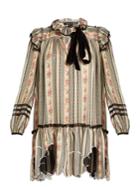 Marc Jacobs Floral-print Embellished Cotton-blend Gauze Dress