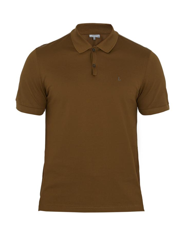 Lanvin Logo-embroidered Cotton Polo Shirt