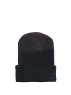 Matchesfashion.com Albertus Swanepoel - Bleached Wool Beanie Hat - Mens - Navy Multi