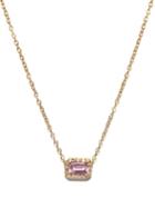 Ladies Fine Jewellery Alison Lou - Diamond, Sapphire & 14kt Gold Necklace - Womens - Pink Multi