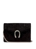 Matchesfashion.com Gucci - Dinoysus Gg Velvet Mini Shoulder Bag - Womens - Black