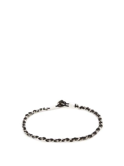 Matchesfashion.com Miansai - Nexus Curb-chain Sterling-silver Bracelet - Mens - Black Multi