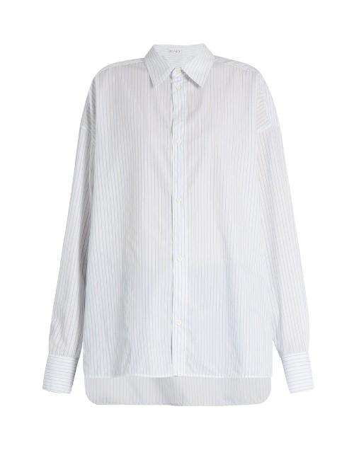 Raey Oversized Striped Cotton-poplin Shirt