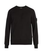 Matchesfashion.com Stone Island Shadow Project - Crew Neck Zip Pocket Cotton Sweatshirt - Mens - Black
