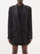 Gauge81 - Naola Single-breasted Linen-blend Blazer - Womens - Black