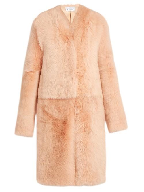 Raey Long Shearling Coat