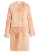 Raey Long Shearling Coat