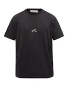 Matchesfashion.com Givenchy - Refracted-embroidered Cotton-jersey T-shirt - Mens - Black
