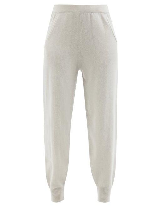 Allude - Cashmere Track Pants - Womens - Light Grey