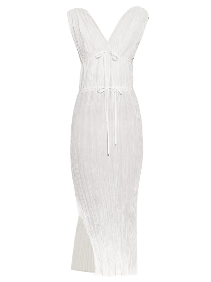 Altuzarra Navrre Crinkle-poplin Midi Dress