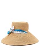 Matchesfashion.com Fil Hats - Vanuatu Wide Brim Straw Hat - Womens - Blue