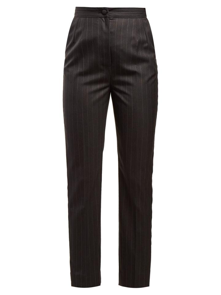 Dolce & Gabbana Pinstripe High-rise Trousers