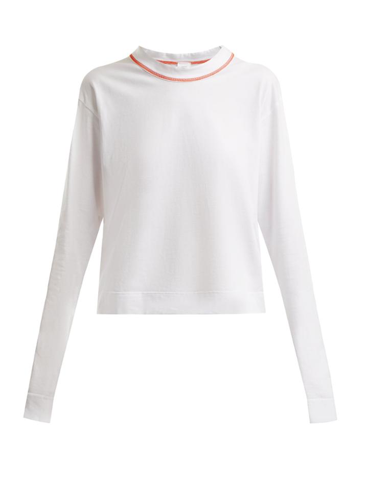 Colville Contrast-stitch Cotton Sweatshirt