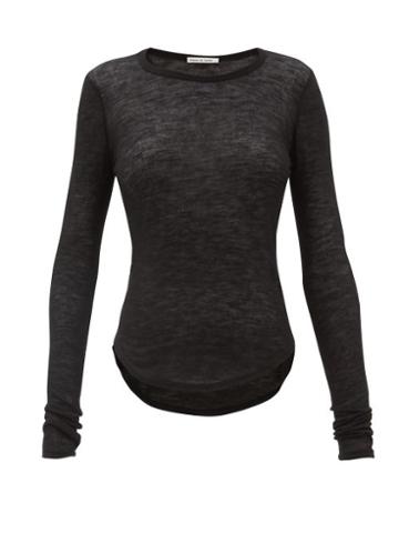 Matchesfashion.com Frances De Lourdes - Romy Cashmere Blend T Shirt - Womens - Black
