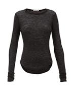 Matchesfashion.com Frances De Lourdes - Romy Cashmere Blend T Shirt - Womens - Black