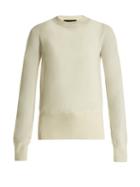 Matchesfashion.com The Row - Denni Wool And Cashmere Blend Sweater - Womens - Ivory