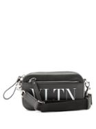 Matchesfashion.com Valentino Garavani - Logo-print Leather Belt Bag - Mens - Black