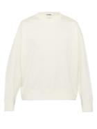 Matchesfashion.com Jil Sander - Oversized Crew Neck Cotton Sweatshirt - Mens - Cream