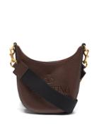 Matchesfashion.com Valentino Garavani - Hobo Small Logo-debossed Leather Shoulder Bag - Mens - Dark Brown