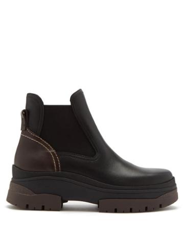 See By Chlo - Cassidie Leather Chelsea Boots - Womens - Black