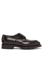 Matchesfashion.com Santoni - Chunky-sole Leather Derby Shoes - Mens - Black
