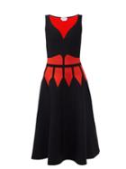 Matchesfashion.com Alexander Mcqueen - Corset-intarsia Midi Dress - Womens - Black Multi