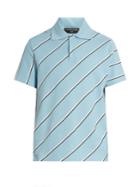 Balenciaga Striped Cotton-piqu Polo Shirt