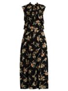 Marni Rustle-print Ruffle-trimmed Silk Dress