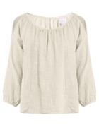 Velvet By Graham & Spencer Marcelle Cotton-gauze Top