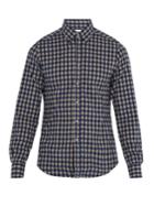 Boglioli Single-cuff Checked Cotton-flannel Shirt