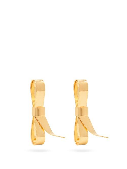 Matchesfashion.com Marni - Oversized Bow Earrings - Womens - Gold