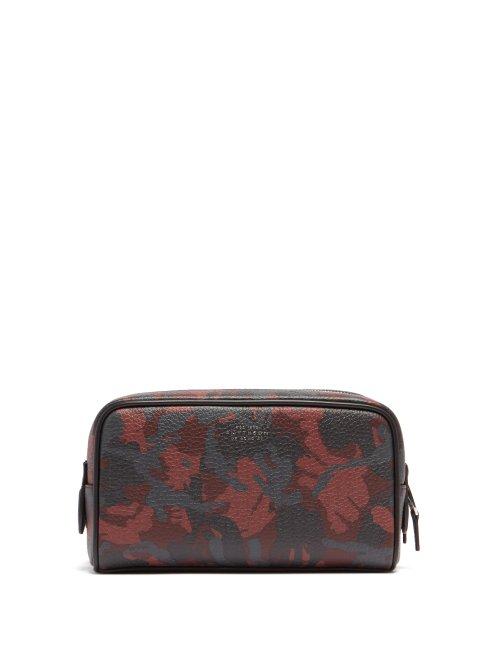 Matchesfashion.com Smythson - Burlington Wash Bag - Mens - Red Multi