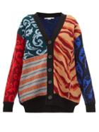 Matchesfashion.com Stella Mccartney - Patchwork Knitted Wool Cardigan - Womens - Multi