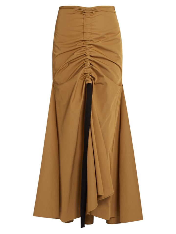 Ellery Doll-face Ruched-front Maxi Skirt