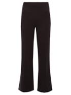 Matchesfashion.com Roland Mouret - Madison Stretch Crepe Trousers - Womens - Navy Multi