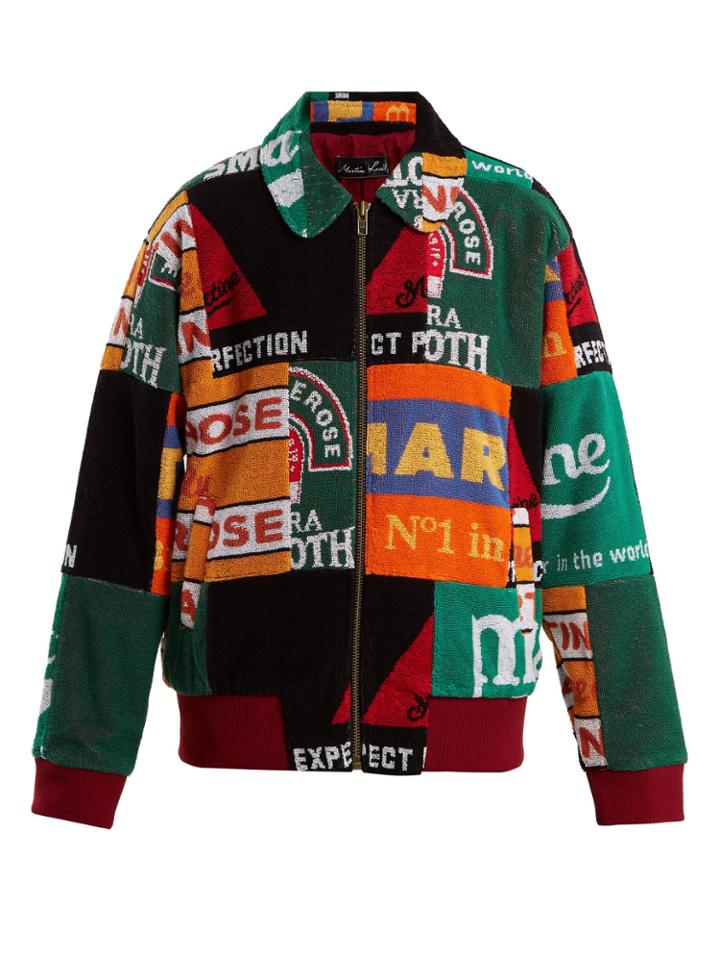 Martine Rose Beermat-print Cotton Bomber Jacket