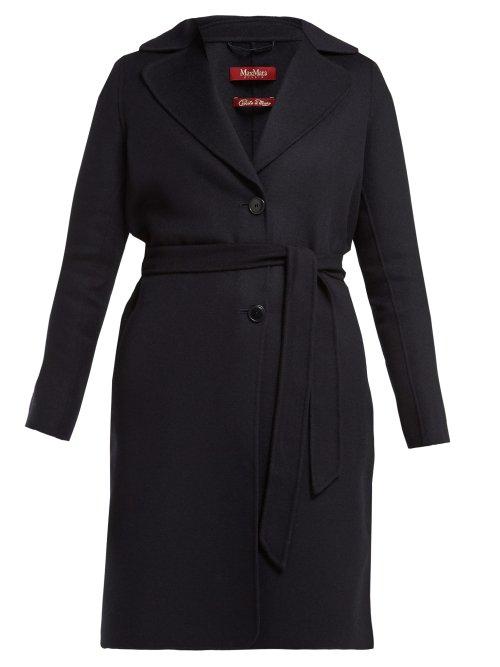 Matchesfashion.com Max Mara Studio - Master Coat - Womens - Navy