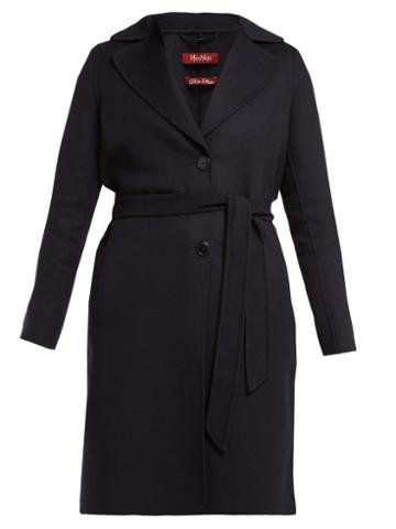 Matchesfashion.com Max Mara Studio - Master Coat - Womens - Navy