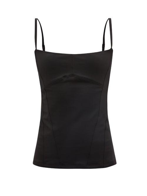 Ladies Activewear Ernest Leoty - Elsa Panelled Jersey Tank Top - Womens - Black