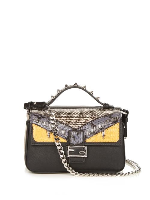 Fendi Double Micro Baguette Leather Cross-body Bag