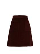 A.p.c. Solene Patch-pocket Cotton-corduroy Skirt