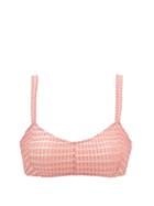 Matchesfashion.com Lisa Marie Fernandez - Genevieve Seersucker Bikini - Womens - Pink