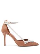 Matchesfashion.com Malone Souliers - Josie Bow-embellished Leather Pumps - Womens - Nude