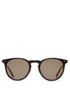 Matchesfashion.com Garrett Leight - Ocean Round Frame Acetate Sunglasses - Womens - Black