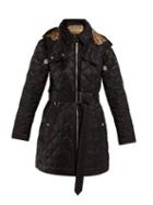 Matchesfashion.com Burberry - Baughton Belted Coat - Womens - Black