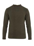 Inis Meáin High-neck Moss-knit Wool Sweater