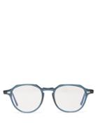 Matchesfashion.com Cutler And Gross - Round Frame Acetate Glasses - Mens - Blue
